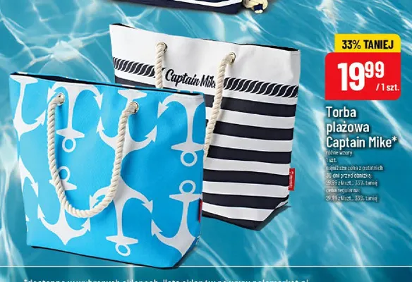 Torba plażowa Captain Mike promocja w POLOmarket