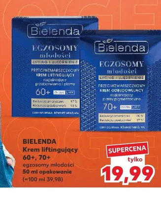 Krem odbudowujący 70+ BIELENDA Egzosomy Młodości promocja w Kaufland