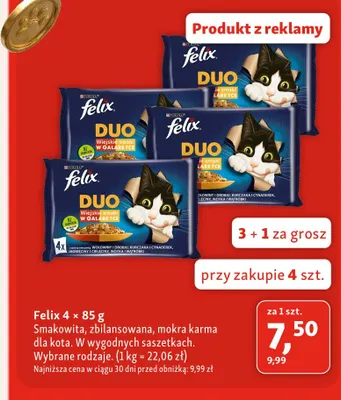 Mokra karma dla kota Felix 4-pak promocja w MAXI ZOO