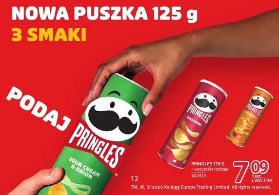 Chipsy Pringles 125 g promocja w Selgros