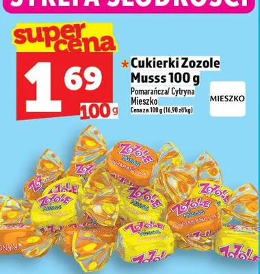 Cukierki Zozole Musss promocja w TOPAZ