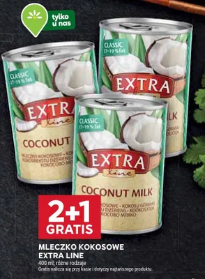Mleczko kokosowe extra line promocja w Stokrotka