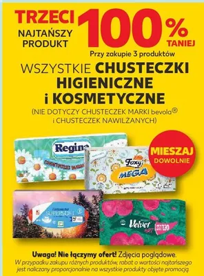 Chusteczki higieniczne i kosmetyczne promocja w Kaufland
