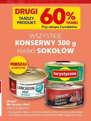 Konserwa Gulasz Angielski Sokołów promocja w Kaufland