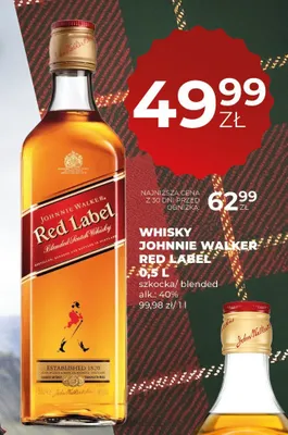 Whisky Johnnie Walker Red Label promocja w Duży Ben