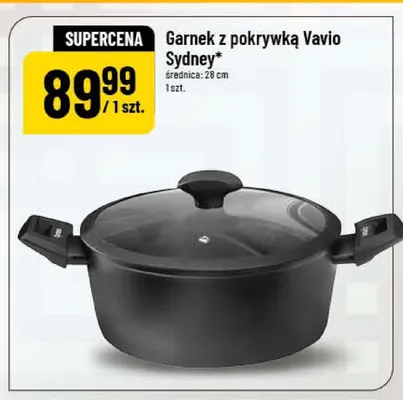 Garnek z pokrywką Vavio Sydney 28cm promocja w POLOmarket