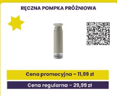 Ręczna pompka próżniowa promocja w Stokrotka