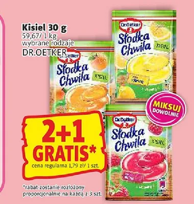 Kisiel Słodka Chwila brzoskwiniowy Dr.Oetker promocja w Prim Market