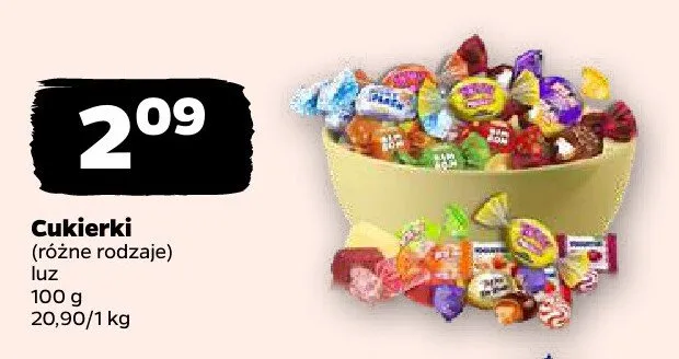 Cukierki luz promocja w Netto