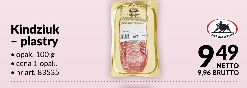 Kindziuk - plastry promocja w Makro