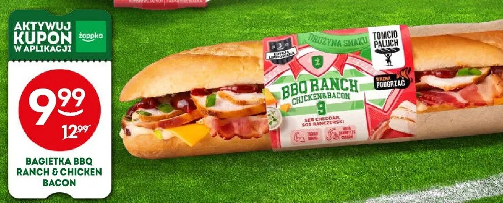 Bagietka BBQ Ranch & Chicken Bacon Tomcio Paluch promocja w Żabka