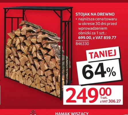 Stojak na drewno promocja w Selgros