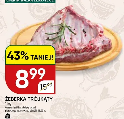 Żeberka trójkąty promocja w Chata Polska