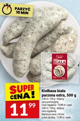Kiełbasa biała parzona extra promocja w Twój Market