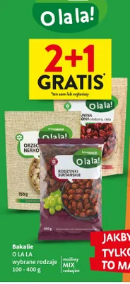 Bakalie wybrane rodzaje 100-400g promocja w Intermarche