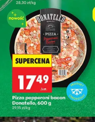 Pizza pepperoni bacon Donatello promocja w Biedronka