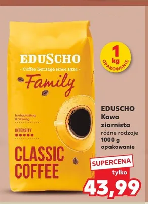 Kawa ziarnista Eduscho Family Classic Coffee promocja w Kaufland
