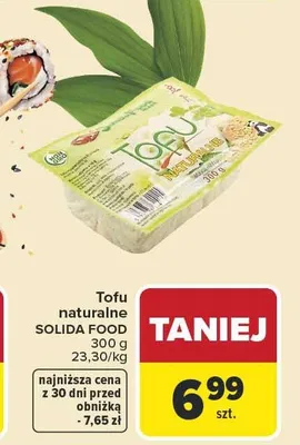 Tofu naturalne Solida Food promocja w Carrefour Market