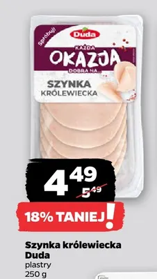 Szynka królewiecka Duda promocja w Netto
