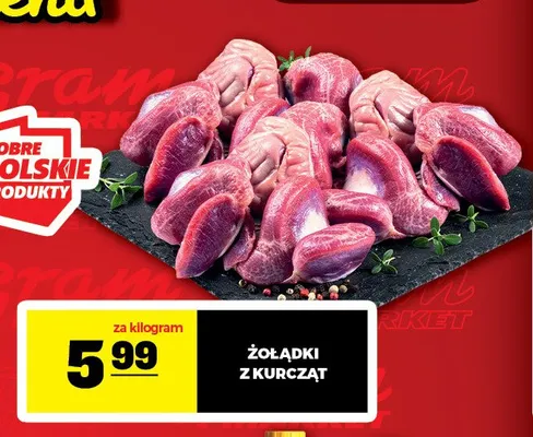 Żołądki z kurcząt promocja w Gram Market