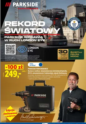 Zestaw w walizce akumulatorowa wiertarkowkrętarka Parkside Performance promocja w Lidl