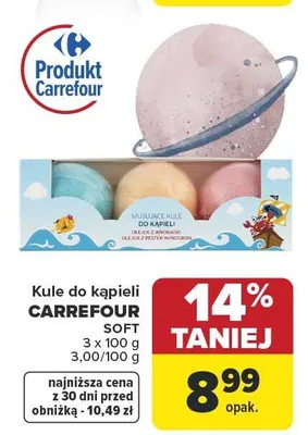 Kule do kąpieli CARREFOUR Soft promocja w Carrefour