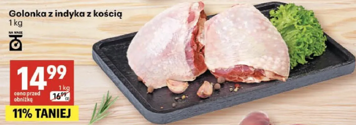 Golonka z indyka z kością promocja w Delikatesy Centrum