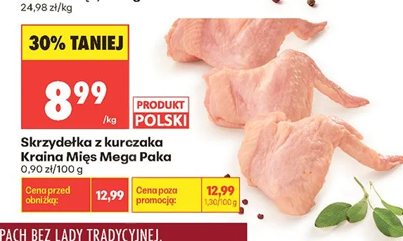 Skrzydełka z kurczaka Mega Paka Kraina Mięs promocja w Biedronka