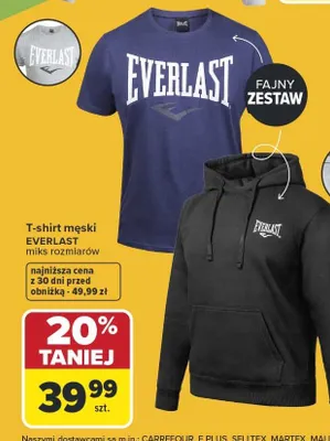 T-shirt męski miks rozmiarów promocja w Carrefour