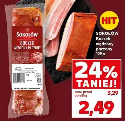 Boczek wędzony parzony Sokołów promocja w Kaufland