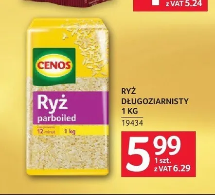 Ryż parboiled Cenos promocja w Selgros