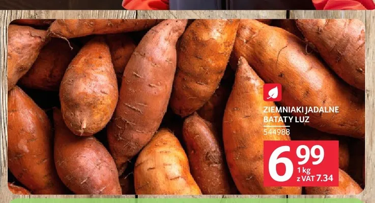 Ziemniaki jadalne bataty promocja w Selgros