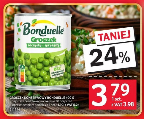 Groszek konserwowy Bonduelle promocja w Selgros