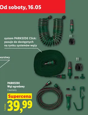 Wąż ogrodowy Parkside promocja w Lidl