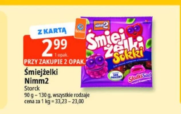 Żelki Śmiejżelki Nimm2 Sokki promocja w Leclerc