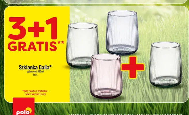Szklanka Dalia 330 ml promocja w POLOmarket