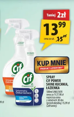 Spray Cif Power Shine kuchnia promocja w Arhelan