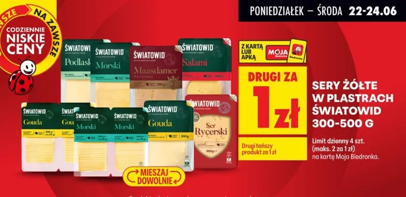 Ser Rycerski Światowid promocja w Biedronka