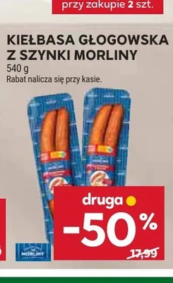 Kiełbasa głogowska z szynki Morliny promocja w Stokrotka