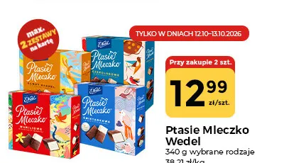 Ptasie Mleczko czekoladowe E.Wedel promocja w Społem Częstochowa