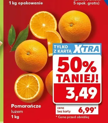 Pomarańcze luzem promocja w Kaufland