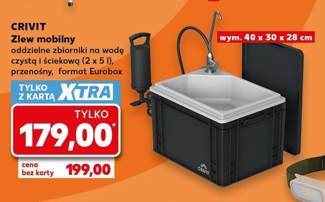 Zlew mobilny CRIVIT promocja w Kaufland