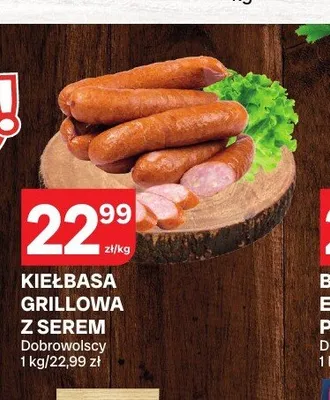 Kiełbasa grillowa z serem Dobrowolscy promocja w Chorten