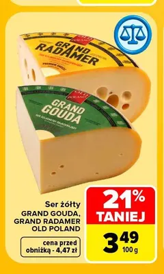 Ser żółty Grand Radamer Old Poland promocja w Carrefour