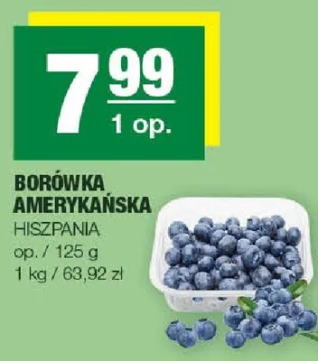Borówka amerykańska promocja w SPAR