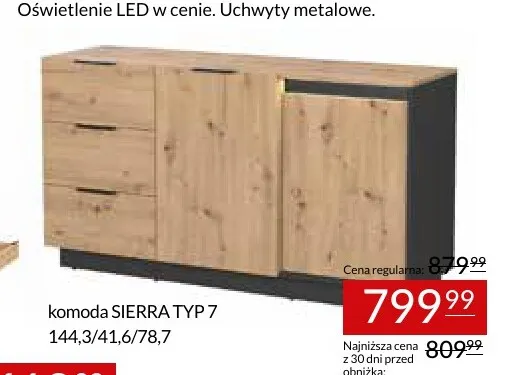 Komoda Sierra Typ 7 promocja w Abra Meble