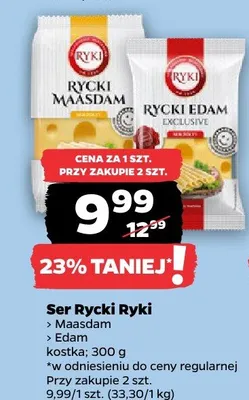 Ser Rycki Maasdam kostka promocja w Netto