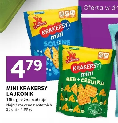 Mini krakersy Lajkonik solone promocja w Stokrotka