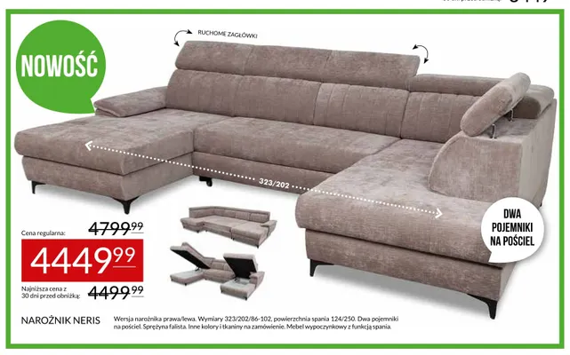 Narożnik Neris promocja w Abra Meble