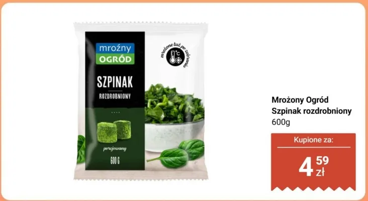 Szpinak rozdrobniony promocja w Dino